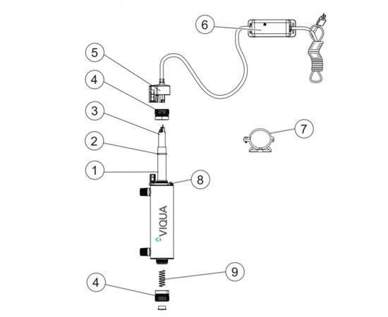 УФ система обеззараживания VIQUA VT1/2, Производительность: 4 л/мин, изображение 2