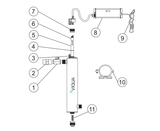 УФ система обеззараживания VIQUA VP600/2, Производительность: 91 л/мин, изображение 2